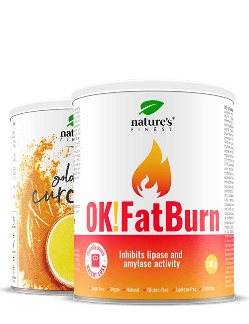 Golden Curcuma Latte + OK!Fatburn , 50% Desconto , Perda De Peso , Fatburner , Bloqueia Enzimas De Gorduras E Carboidratos , 275g