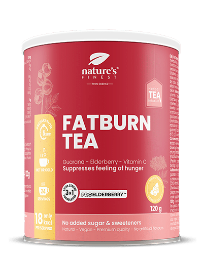 Fat Burn Slimming Tea , Chá Queima Gordura , Chá De Cardo-mariano , Chá De Valeriana , Chá Emagrecedor , ProElderberry™ , Orgânico , Vegano , 120g