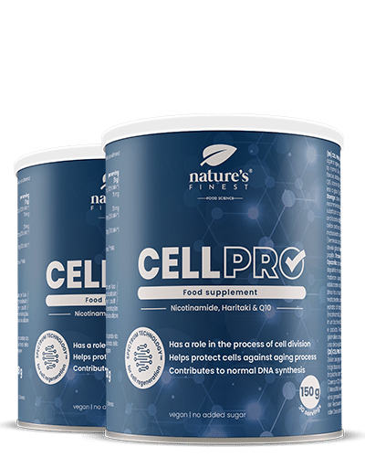 Cell Pro: Suporte Natural Para Envelhecimento Saudável Com Nicotinamida, Gluconato De Zinco E Haritaki , Pacote De 300g