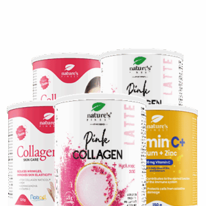 2x Colagénio SkinCare + 2x Colagénio PINK LATTE + Selénio pacote