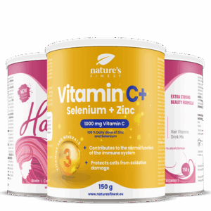 2x Hair Vitamins + Vitamine C+ Selenium + Zink pacote