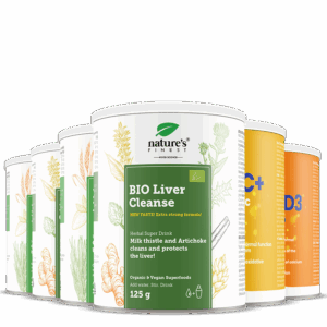2x Fígado Saudável + Vitamina C + Selénio + Zinco + Vitamina D3 pacote