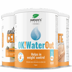 2x Anti Cellulite esfoliante de café + OK!WaterOut pacote