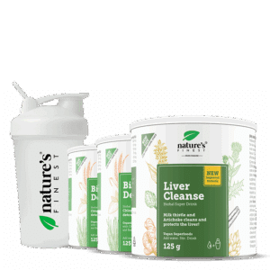Liver + 2x Detox + Shaker NF pacote