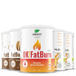 2x Golden Curcuma latte + 2x OK!FatBurn Coffee + OK!FatBurn pacote