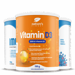 2x IMUNUP + Vitamina D3 em pó pacote