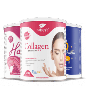 Colagénio SkinCare + Hair Vitamins + Golden Q10 pacote