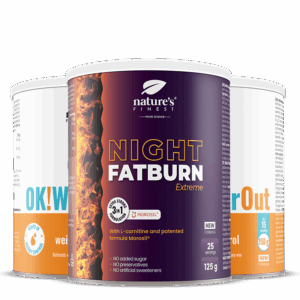 Night FatBurn Extreme + 2x OK!WaterOut pacote