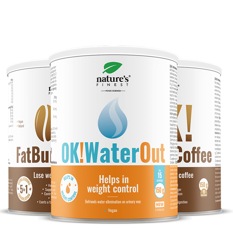 2x OK!FatBurn Coffee + OK!WaterOut pacote