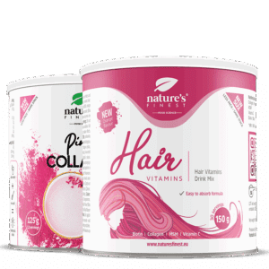 Colagénio PINK LATTE + Hair Vitamins pacote