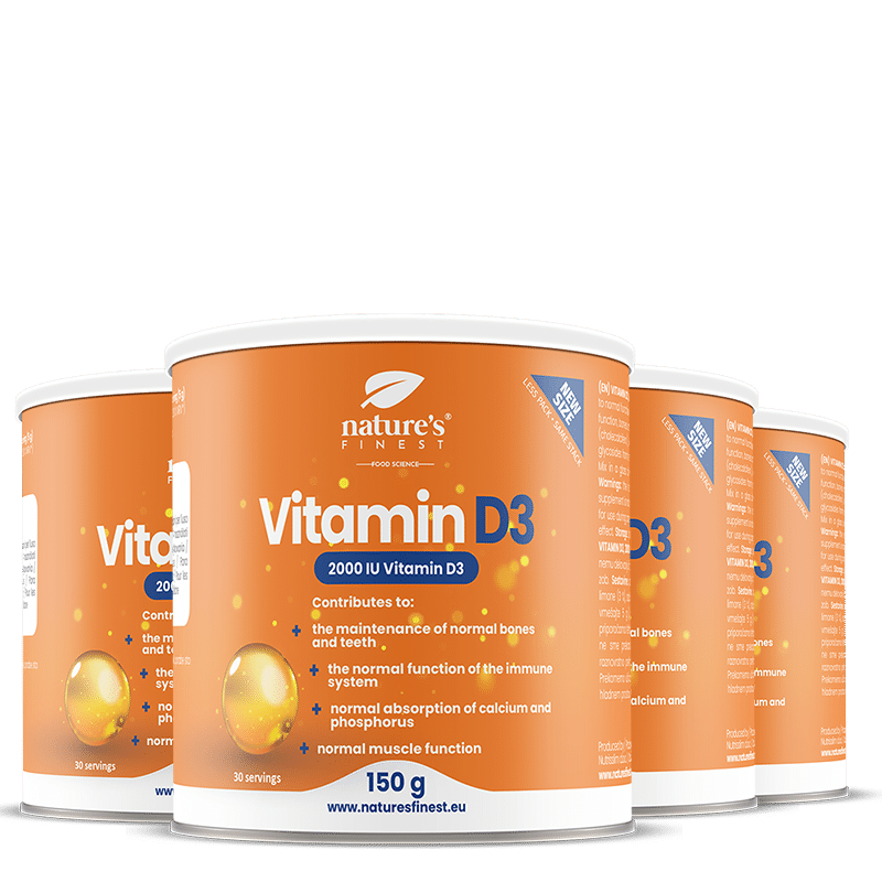 Vitamina D3 em pó 3+1 GRÁTIS