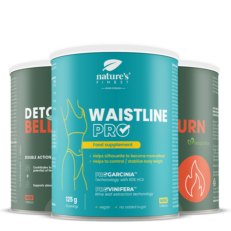 Waistline PRO + 2x Detox Belly Burn pacote