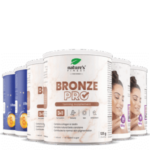 2x Beauty Hyaluron + 2x Golden Q10 + 2x Bronze PRO pacote