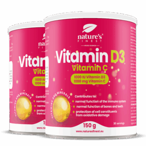 Vitamina D3 + Vitamina C 1+1 GRÁTIS