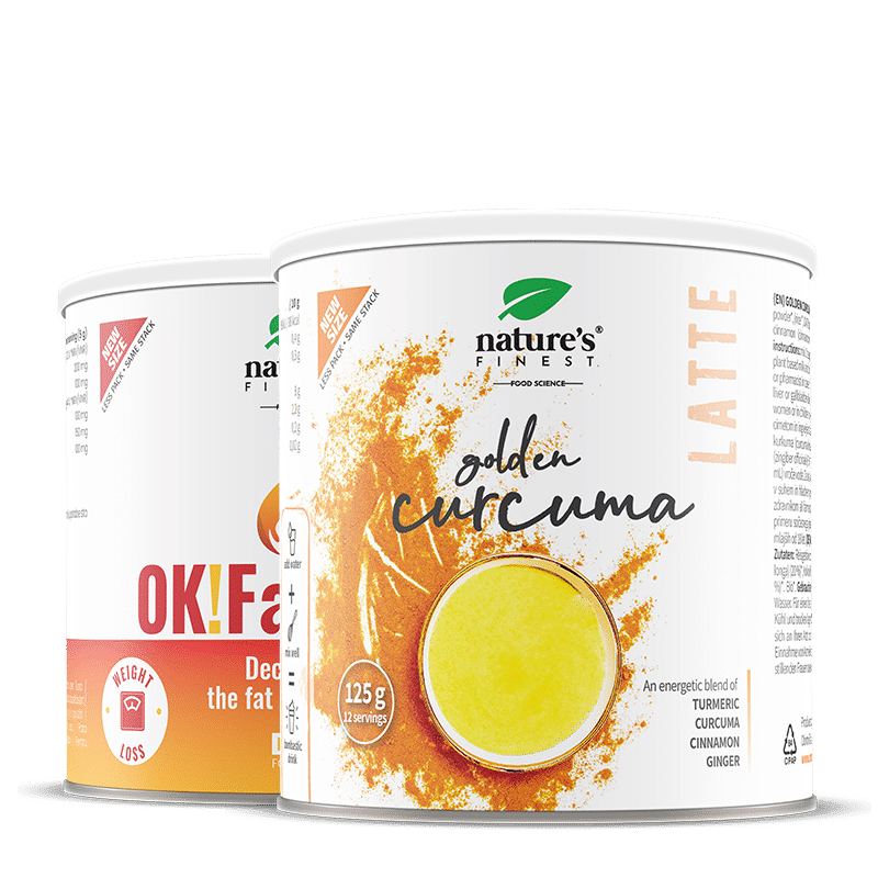 Golden Curcuma latte + OK!FatBurn pacote