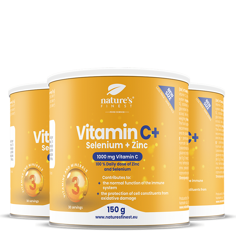 Vitamina C + Selénio + Zinco 2+1 GRÁTIS